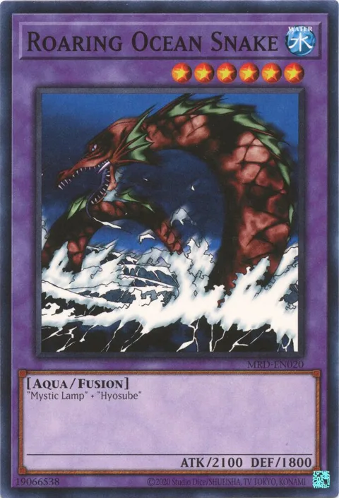 Roaring Ocean Snake MRD-EN020 Yu-Gi-Oh card from Metal Raiders (25th Anniversary Edition)