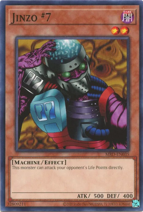 Jinzo #7 MRD-EN035 Yu-Gi-Oh card from Metal Raiders (25th Anniversary Edition)