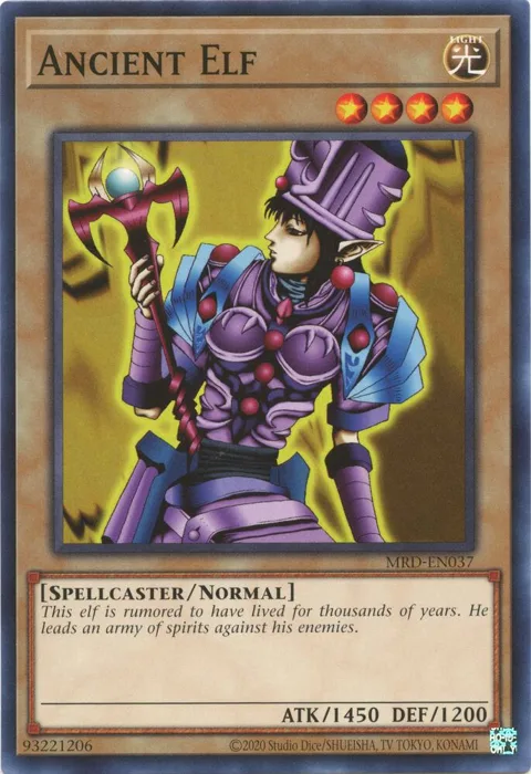 Ancient Elf MRD-EN037 Yu-Gi-Oh card from Metal Raiders (25th Anniversary Edition)