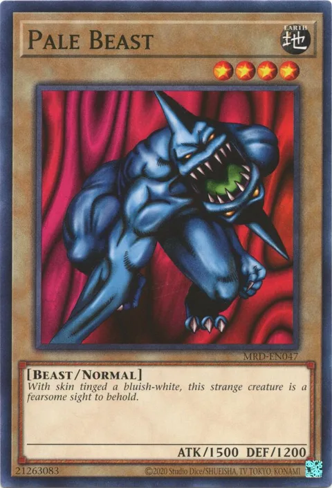 Pale Beast MRD-EN047 Yu-Gi-Oh card from Metal Raiders (25th Anniversary Edition)