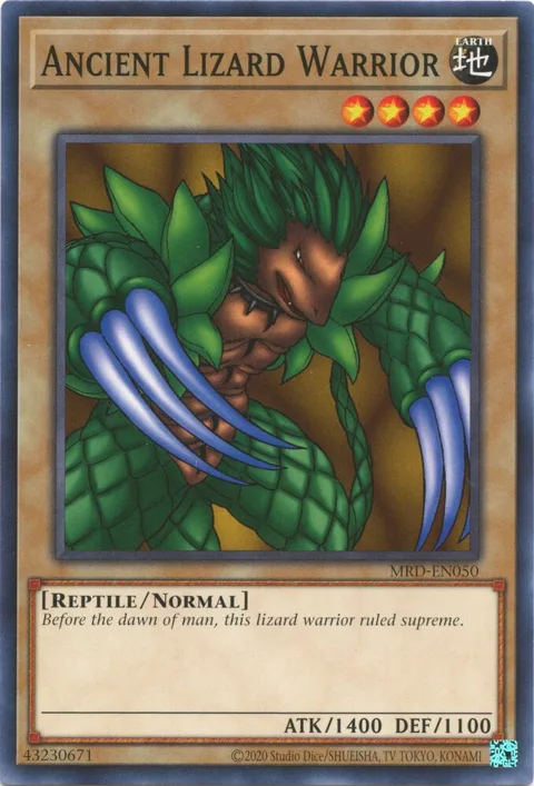 Ancient Lizard Warrior MRD-EN050 Yu-Gi-Oh card from Metal Raiders (25th Anniversary Edition)