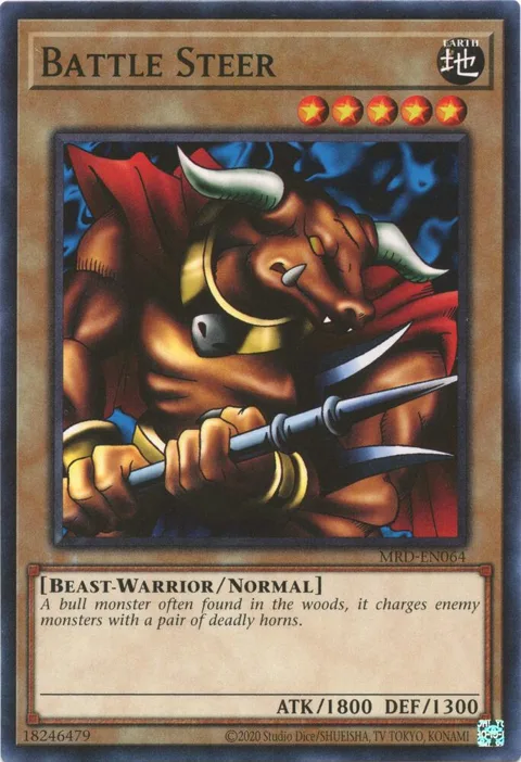 Battle Steer MRD-EN064 Yu-Gi-Oh card from Metal Raiders (25th Anniversary Edition)