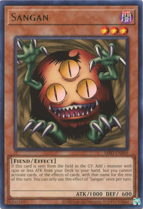 Sangan MRD-EN069 MRD-EN Unlimited Rare Yu-Gi-Oh card from Metal Raiders (25th Anniversary Edition)