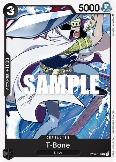 T-Bone ST06-013 One Piece card from Starter Deck 6: Absolute Justice