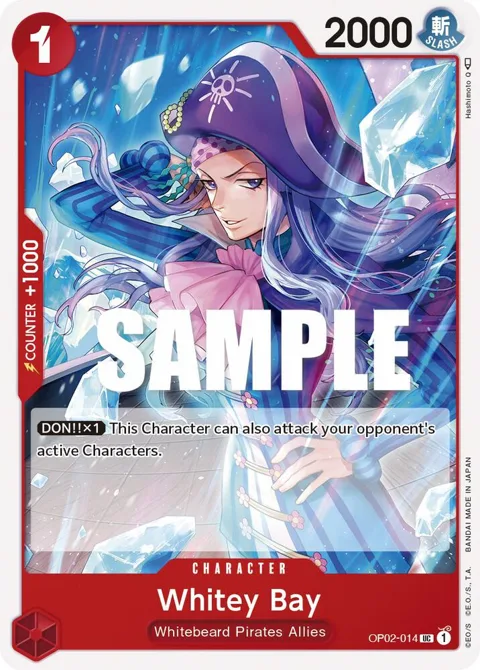 Whitey Bay OP02-014 One Piece card from Paramount War