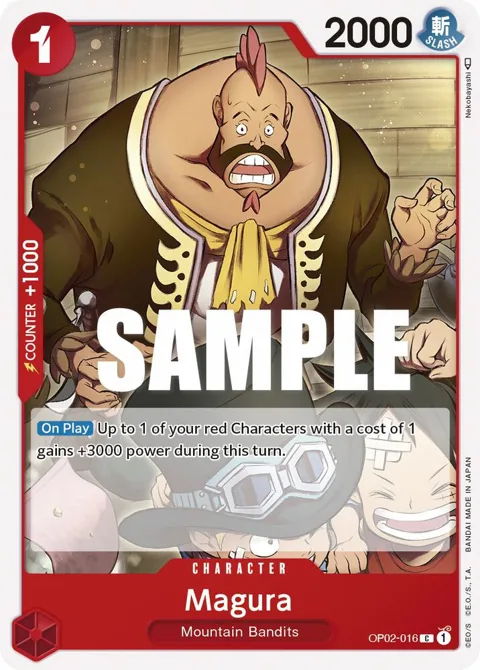 Magura OP02-016 One Piece card from Paramount War