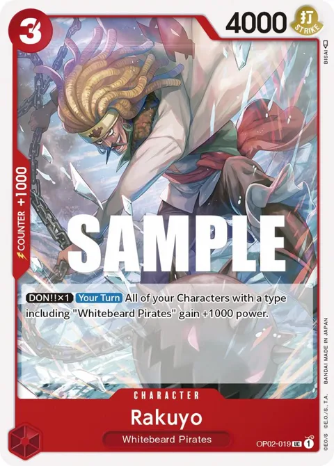 Rakuyo OP02-019 OP02 One Piece card from Paramount War