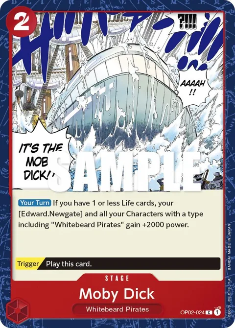 Moby Dick OP02-024 One Piece card from Paramount War
