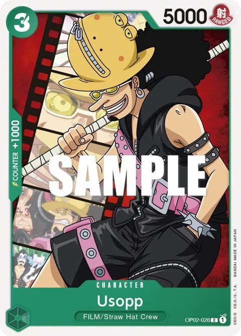 Usopp OP02-028 One Piece card from Paramount War