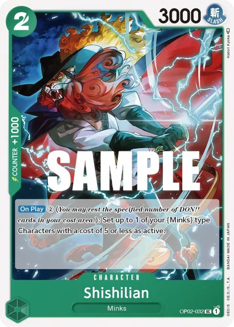 Shishilian OP02-032 One Piece card from Paramount War