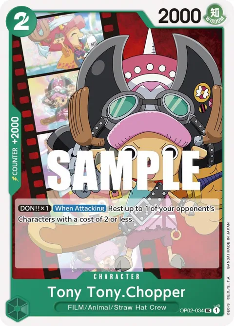 Tony Tony.Chopper OP02-034 One Piece card from Paramount War