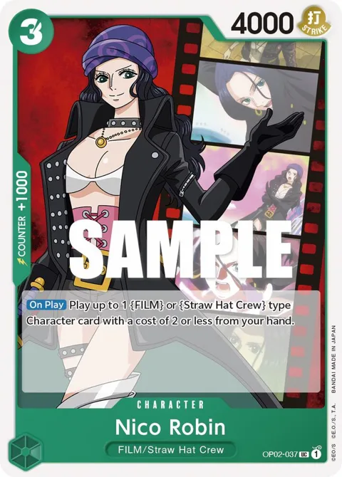Nico Robin OP02-037 One Piece card from Paramount War