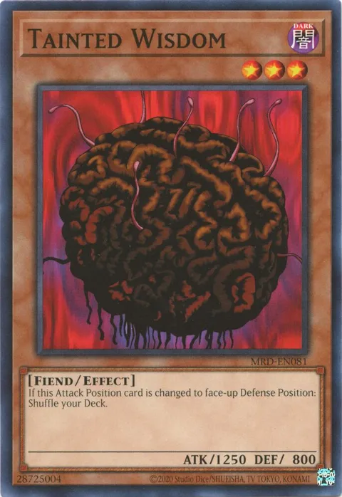 Tainted Wisdom MRD-EN081 MRD-EN Unlimited Common Yu-Gi-Oh card from Metal Raiders (25th Anniversary Edition)