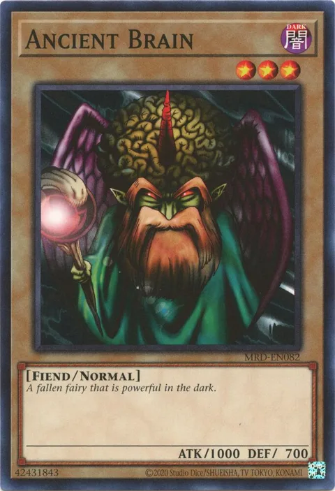 Ancient Brain MRD-EN082 Yu-Gi-Oh card from Metal Raiders (25th Anniversary Edition)