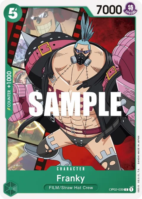 Franky OP02-039 One Piece card from Paramount War