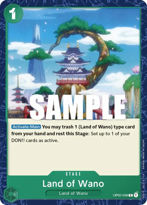 Land of Wano OP02-048 One Piece card from Paramount War