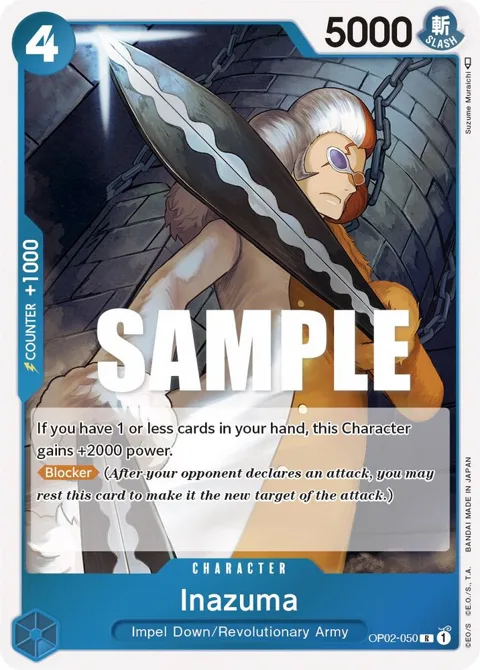 Inazuma OP02-050 One Piece card from Paramount War