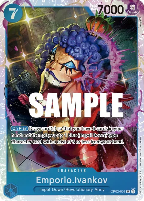 Emporio.Ivankov OP02-051 One Piece card from Paramount War