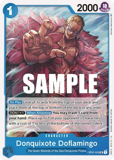 Donquixote Doflamingo OP02-056 One Piece card from Paramount War