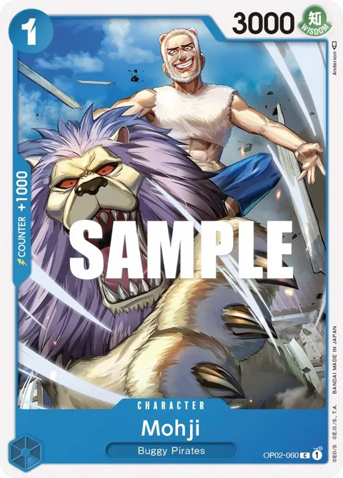 Mohji OP02-060 One Piece card from Paramount War
