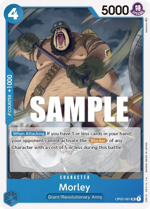 Morley OP02-061 One Piece card from Paramount War