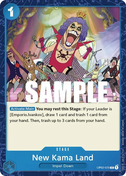 New Kama Land OP02-070 One Piece card from Paramount War