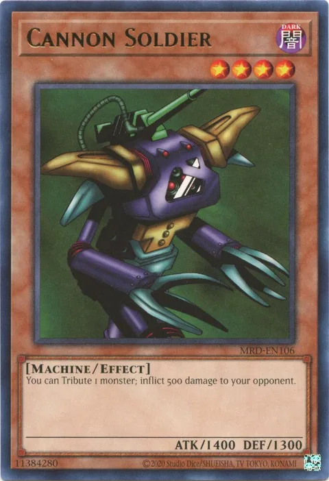 Cannon Soldier MRD-EN106 Yu-Gi-Oh card from Metal Raiders (25th Anniversary Edition)
