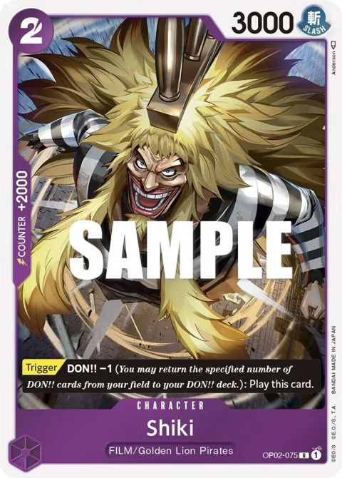 Shiki OP02-075 One Piece card from Paramount War