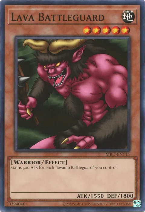 Lava Battleguard MRD-EN115 Yu-Gi-Oh card from Metal Raiders (25th Anniversary Edition)