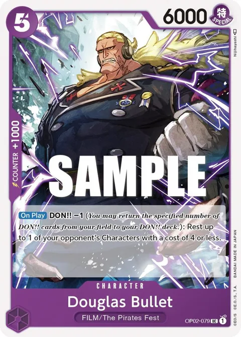 Douglas Bullet OP02-079 One Piece card from Paramount War