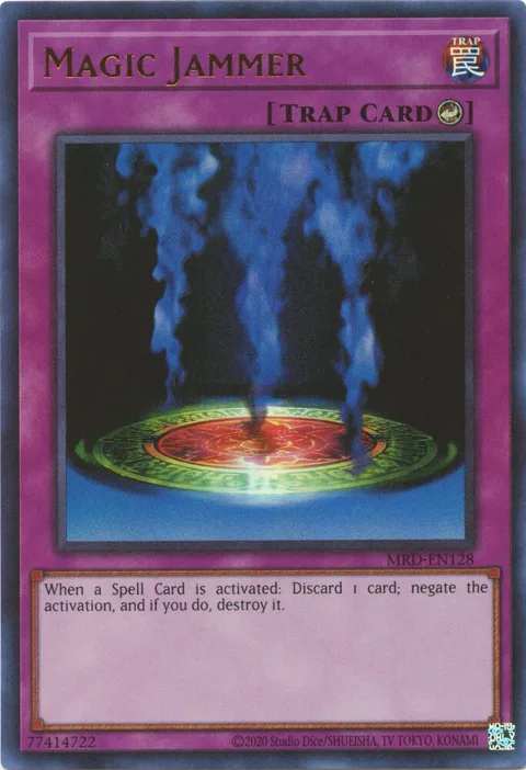 Magic Jammer MRD-EN128 MRD-EN Unlimited Ultra Rare Yu-Gi-Oh card from Metal Raiders (25th Anniversary Edition)