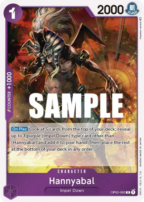 Hannyabal OP02-083 One Piece card from Paramount War