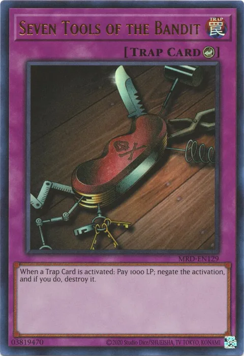 Seven Tools of the Bandit MRD-EN129 Yu-Gi-Oh card from Metal Raiders (25th Anniversary Edition)