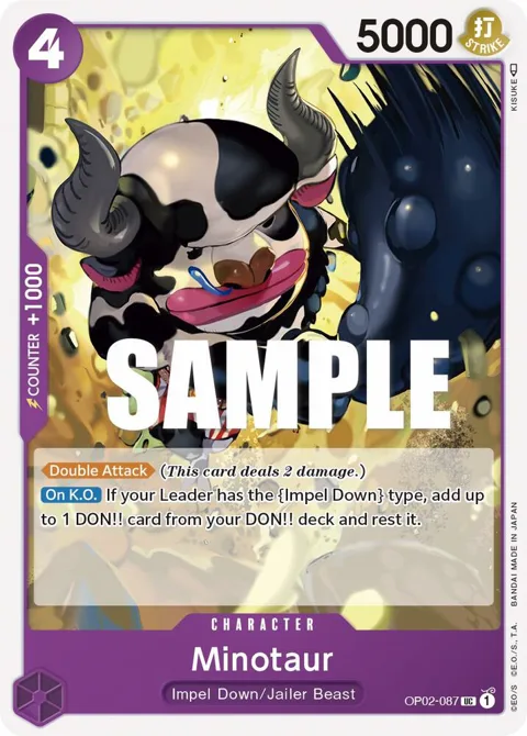 Minotaur OP02-087 One Piece card from Paramount War