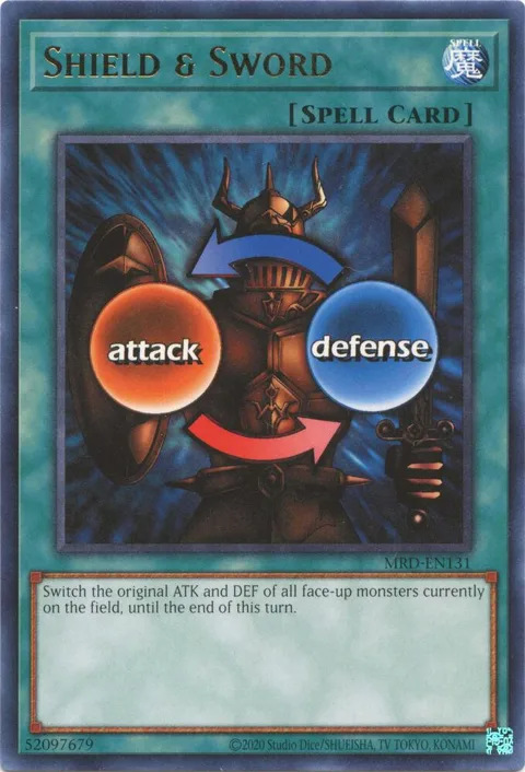 Shield & Sword MRD-EN131 MRD-EN Unlimited Rare Yu-Gi-Oh card from Metal Raiders (25th Anniversary Edition)