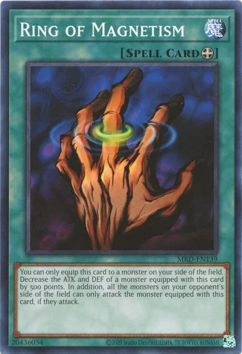Ring of Magnetism MRD-EN139 Yu-Gi-Oh card from Metal Raiders (25th Anniversary Edition)