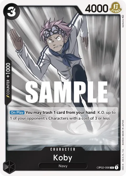 Koby OP02-098 OP02 One Piece card from Paramount War