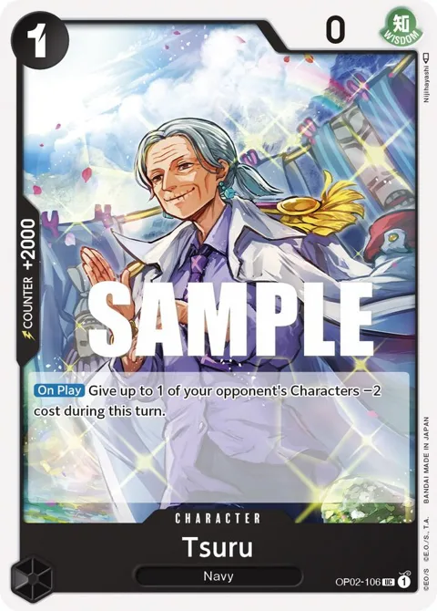Tsuru OP02-106 OP02 One Piece card from Paramount War