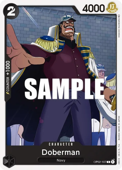 Doberman OP02-107 One Piece card from Paramount War