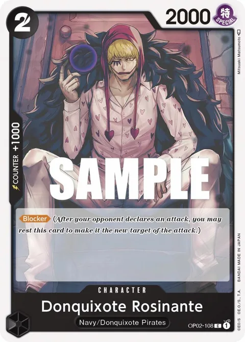 Donquixote Rosinante OP02-108 OP02 One Piece card from Paramount War