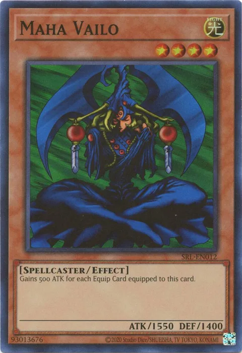 Maha Vailo SRL-EN012 SRL-EN Unlimited Super Rare Yu-Gi-Oh card from Spell Ruler (25th Anniversary Edition)