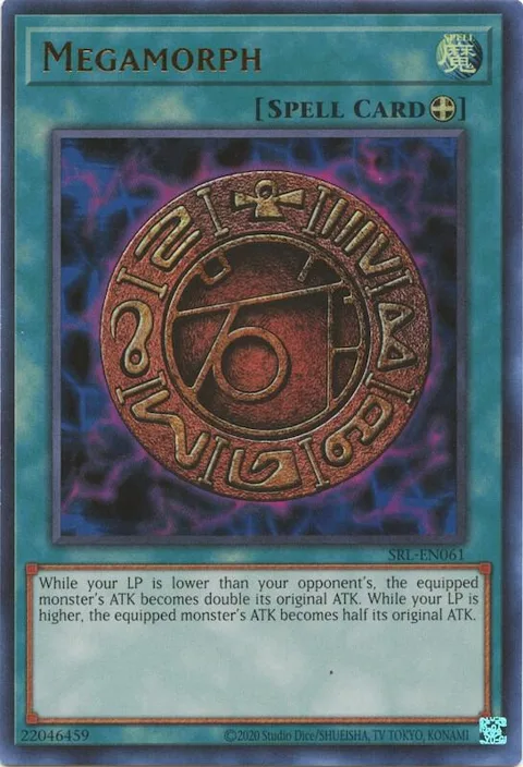 Megamorph SRL-EN061 SRL-EN Unlimited Ultra Rare Yu-Gi-Oh card from Spell Ruler (25th Anniversary Edition)