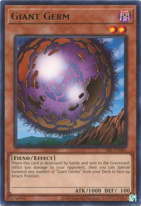 Giant Germ SRL-EN085 SRL-EN Unlimited Rare Yu-Gi-Oh card from Spell Ruler (25th Anniversary Edition)