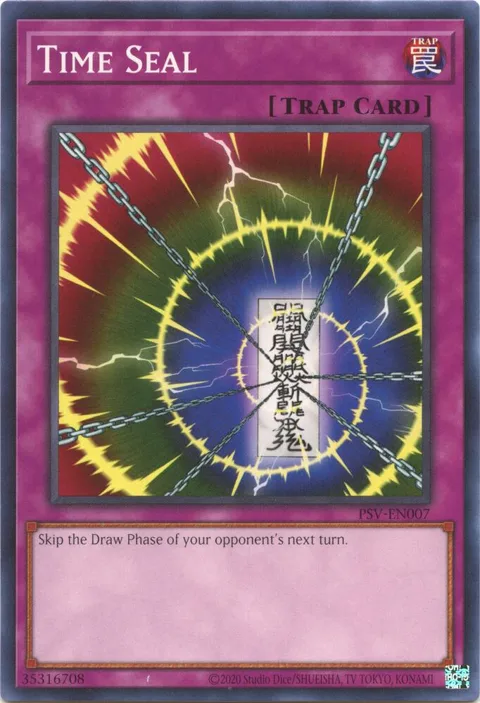 Time Seal PSV-EN007 PSV-EN Unlimited Common Yu-Gi-Oh card from Pharaoh's Servant (25th Anniversary Edition)