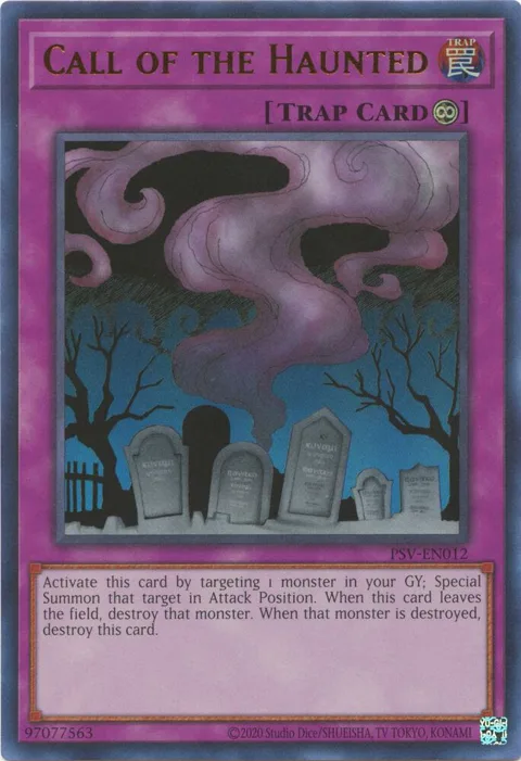Call Of The Haunted PSV-EN012 Yu-Gi-Oh card from Pharaoh's Servant (25th Anniversary Edition)