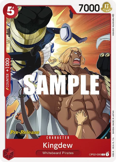 Kingdew OP02-006 Pre-Release One Piece card from Paramount War Pre-Release Cards
