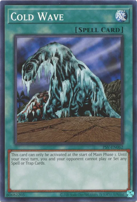 Cold Wave PSV-EN062 PSV-EN Unlimited Common Yu-Gi-Oh card from Pharaoh's Servant (25th Anniversary Edition)