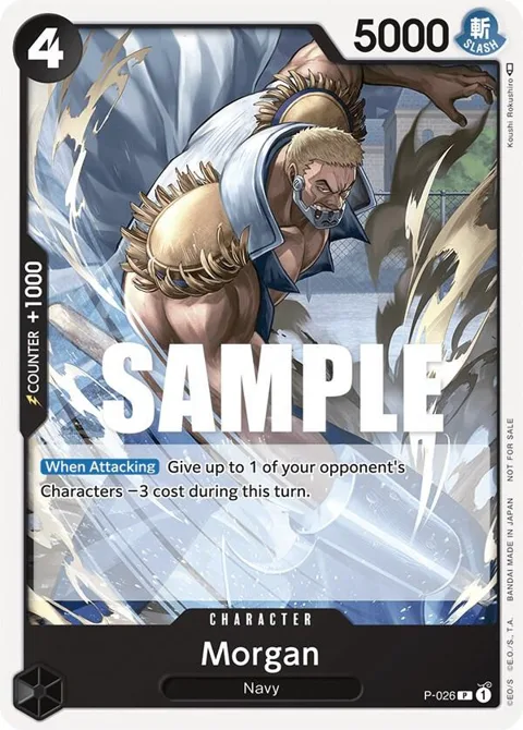 Morgan Pirates Party Vol. 2 P-026 One Piece card from One Piece Promotion Cards