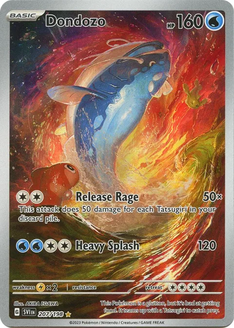 Dondozo #207/198 Holofoil Pokémon card from Scarlet & Violet Base Set