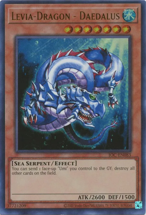 Levia-Dragon - Daedalus IOC-EN083 IOC-EN Unlimited Ultra Rare Yu-Gi-Oh card from Invasion of Chaos (25th Anniversary Edition)
